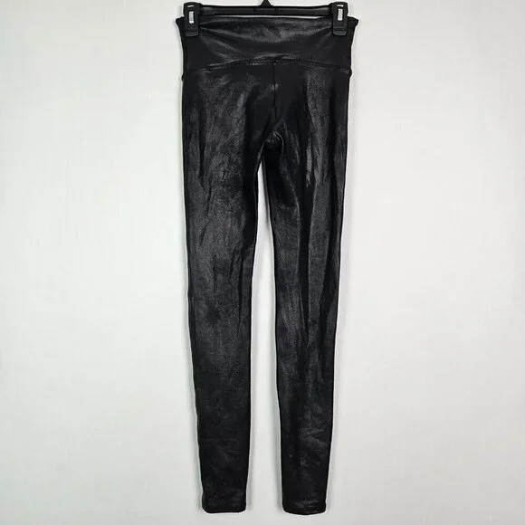 SPANX Ready To Wow Faux Leather Legging Black M 2437 - Picture 5 of 12